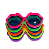 Lente flúor gigante besos x5